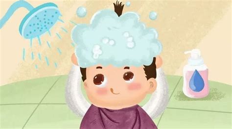 12月22号出生的人 頭髮洗頭卡通圖